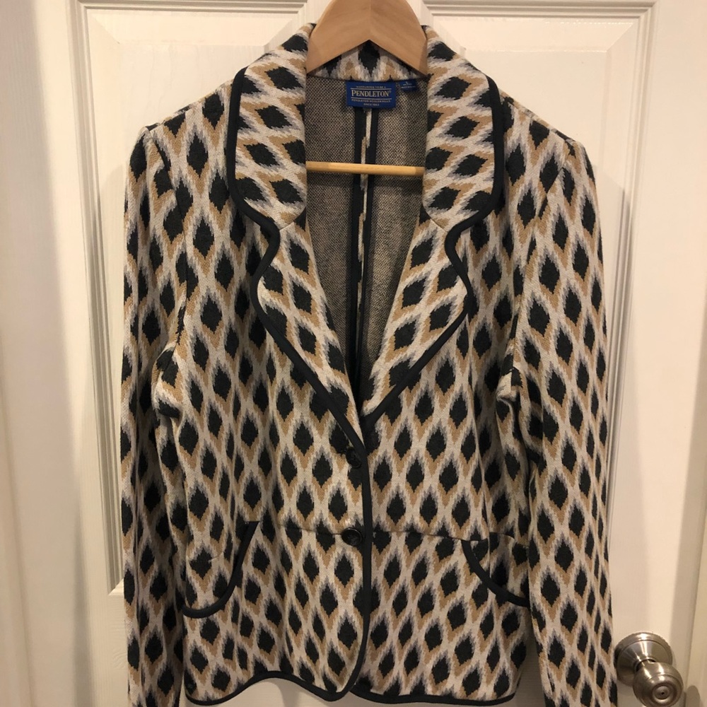 Pendleton Knit Blazer - image 1